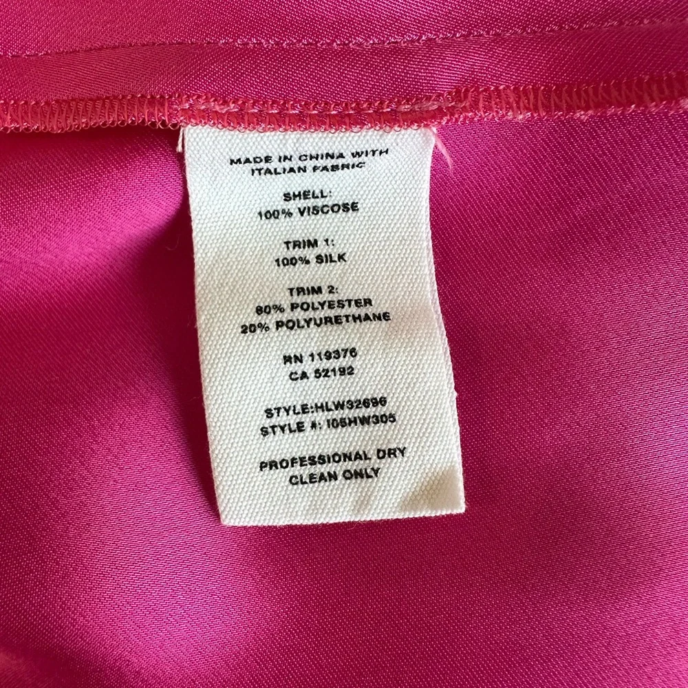 Helmut Lang Vibrant Pink Silk Side Slit Skirt - Picture 11 of 15